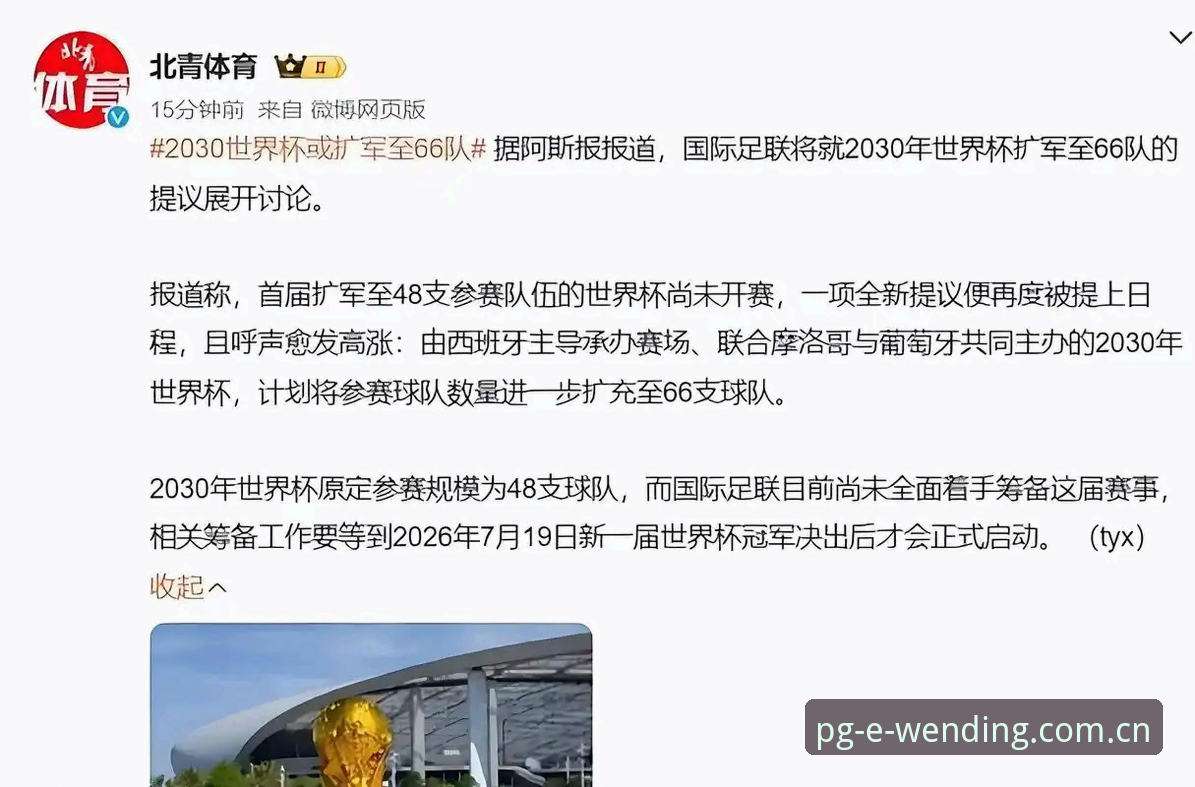 2030世界杯扩军至66队深度分析：中国男足迎来历史性机遇？